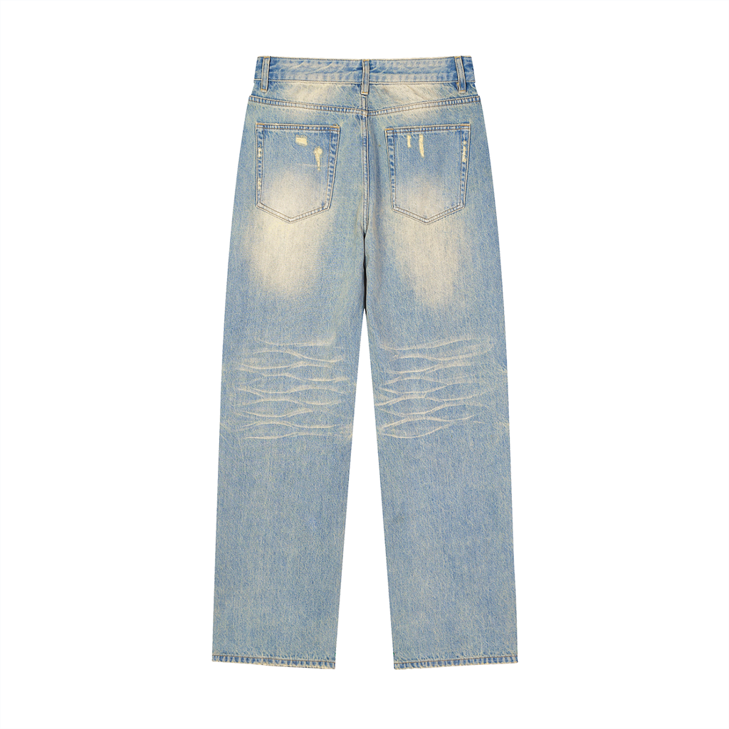 Raw Hem Denim Jeans