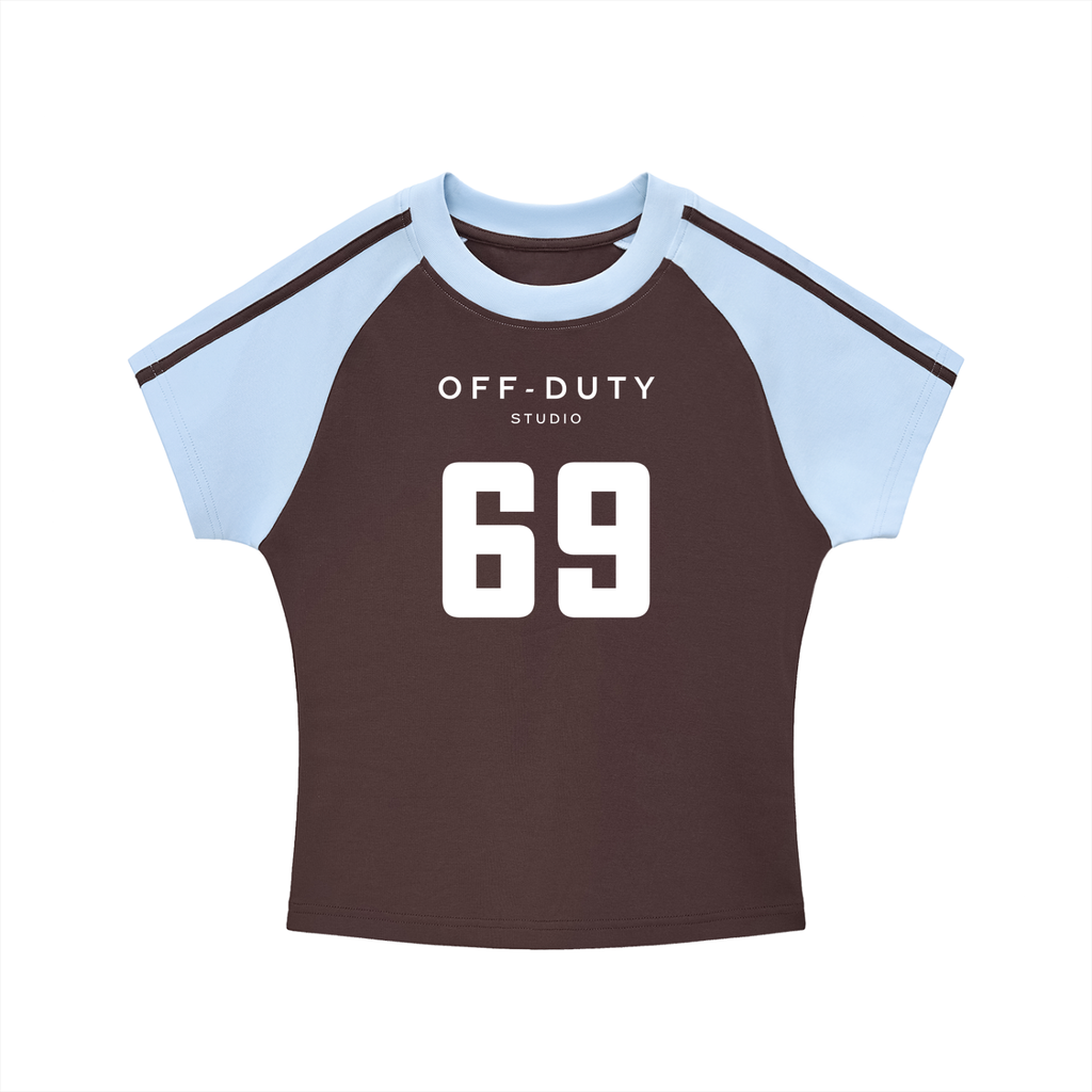 Side Stripe Cropped Tee