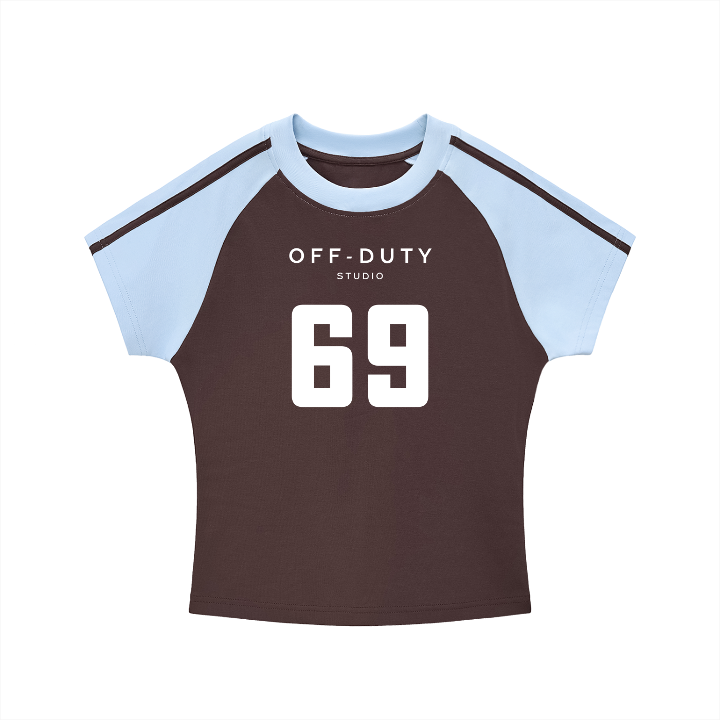 Side Stripe Cropped Tee