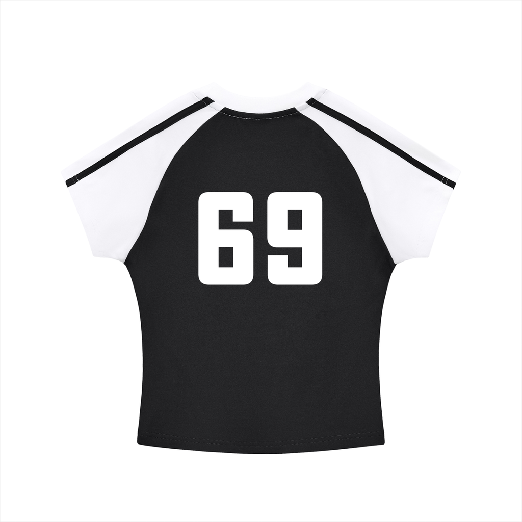 Side Stripe Cropped Tee