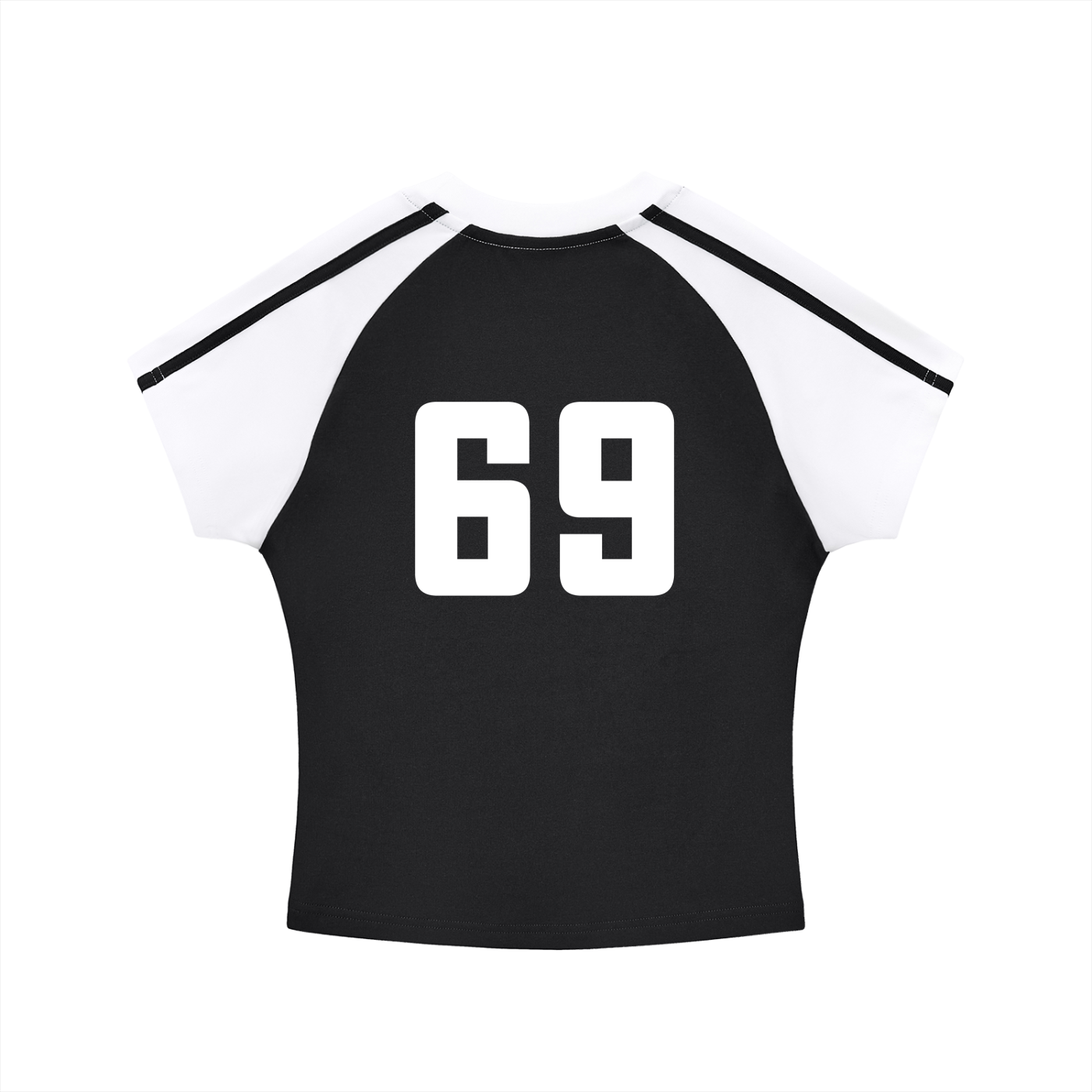 Side Stripe Cropped Tee