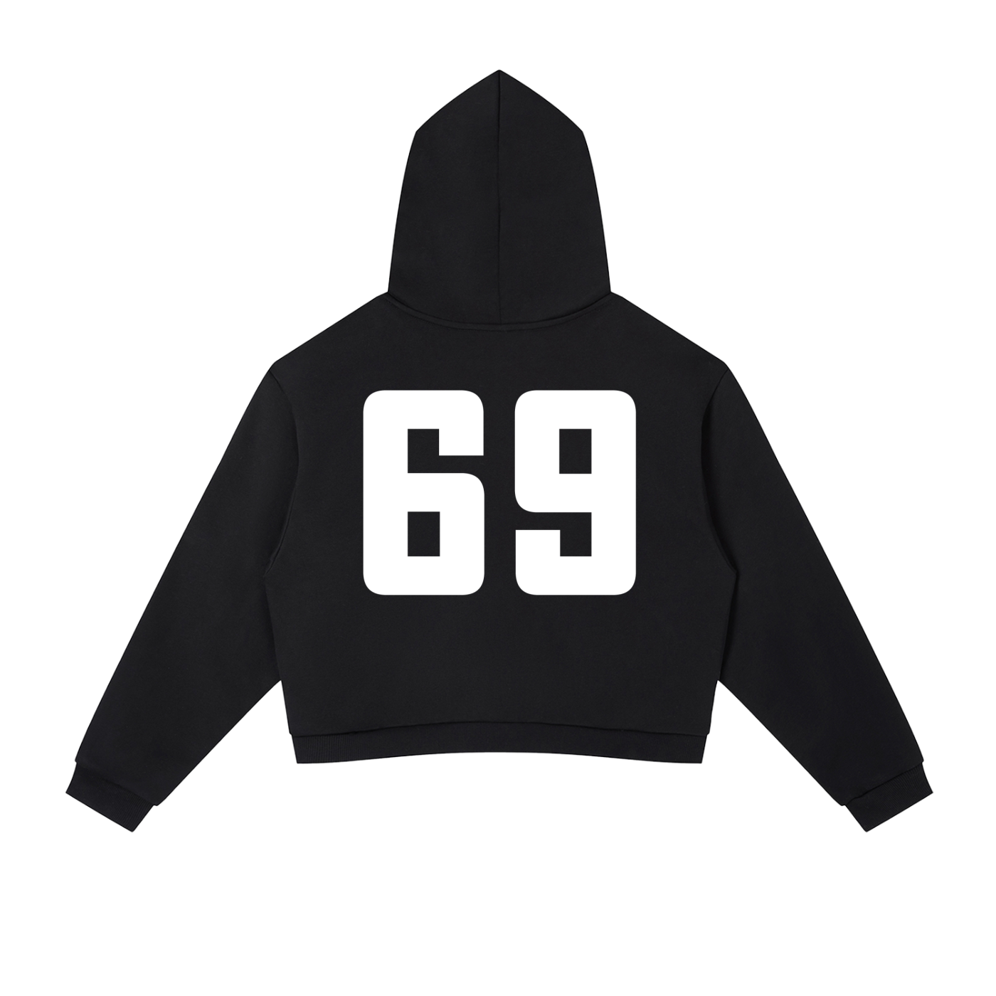 Contrast Side Stripe Cropped Hoodie