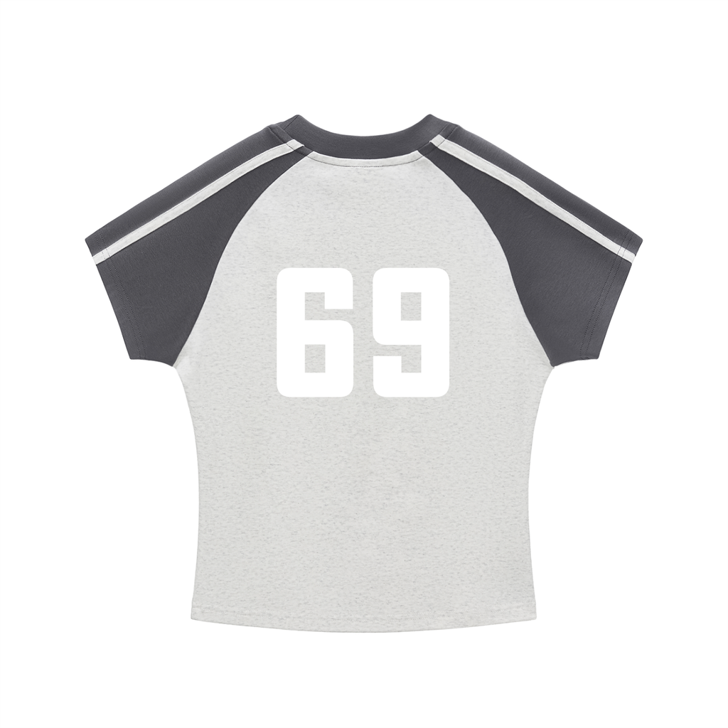 Side Stripe Cropped Tee