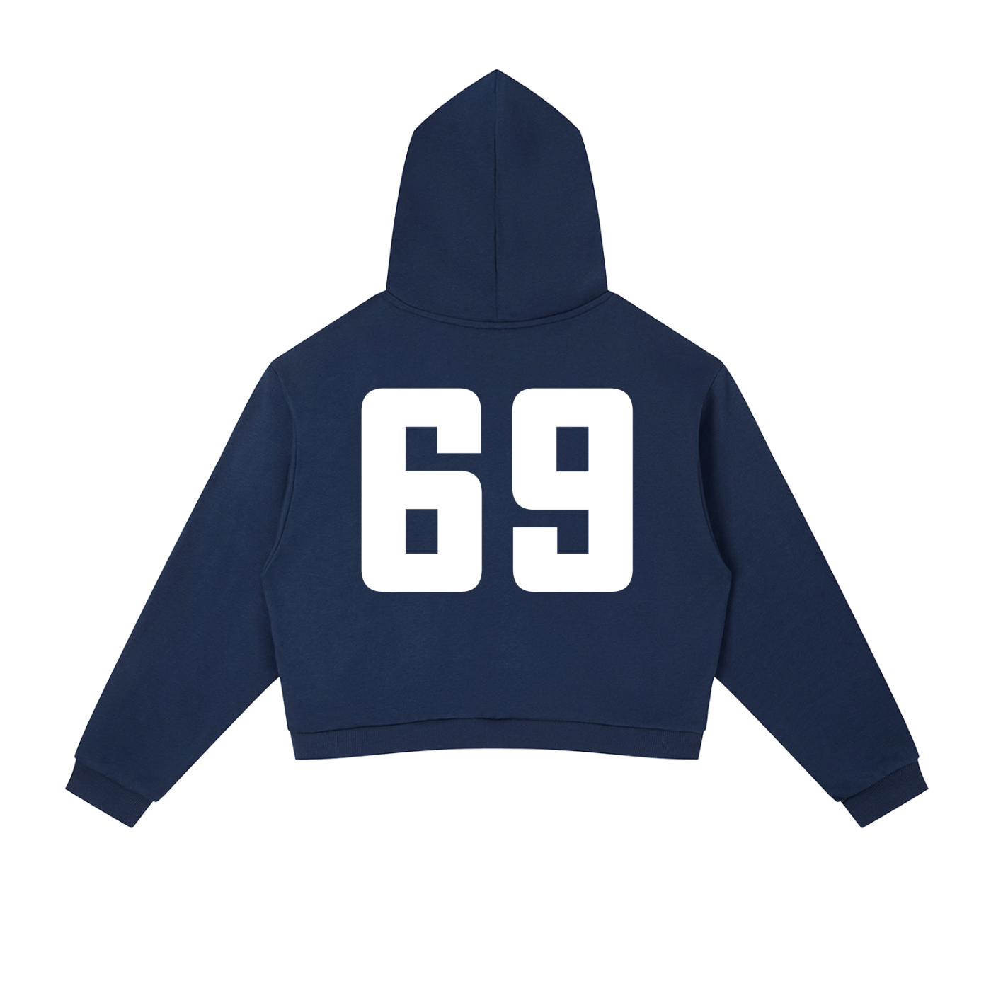 Contrast Side Stripe Cropped Hoodie