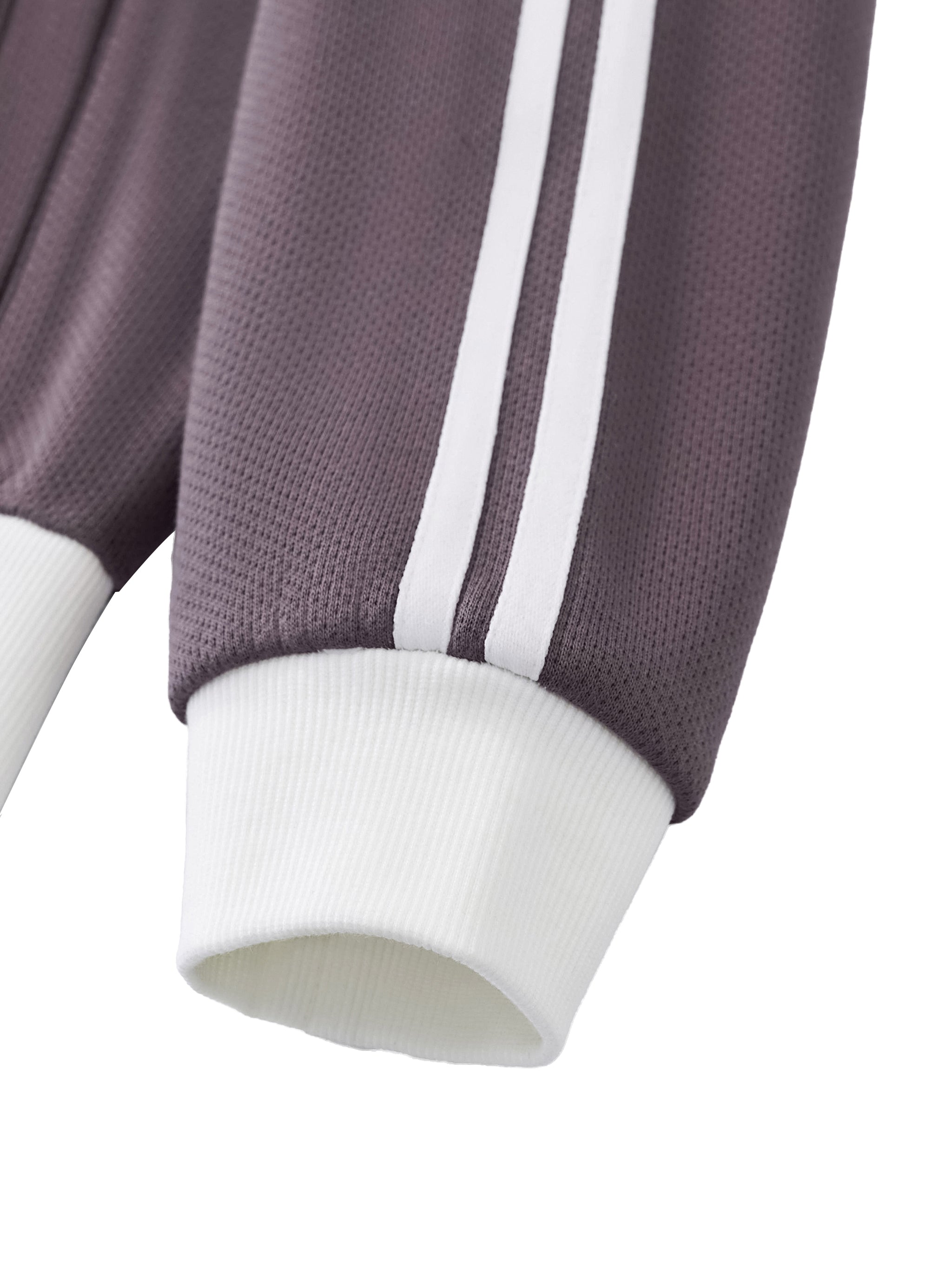 Side Striped Cropped Track Jacket