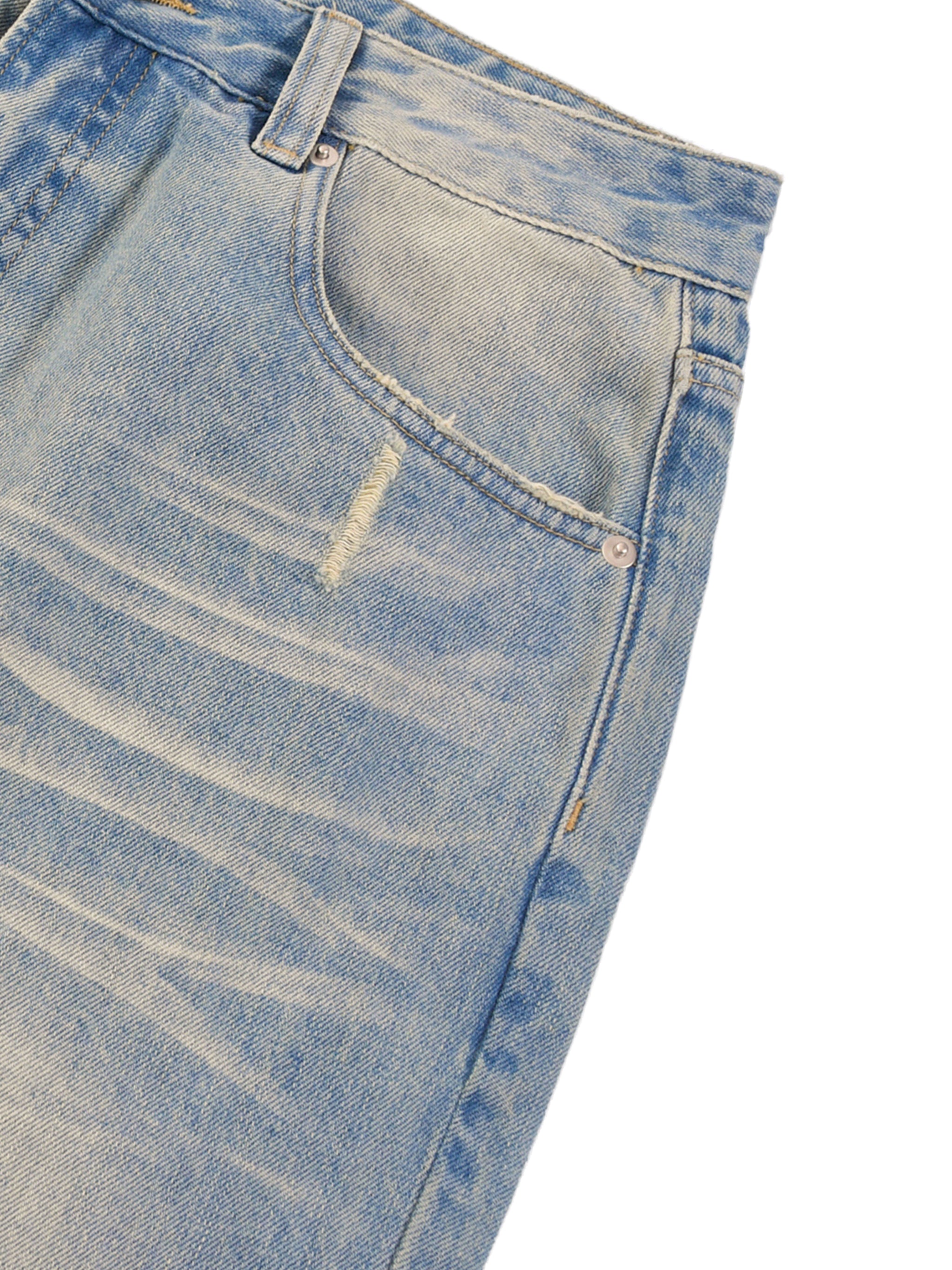 Raw Hem Denim Jeans