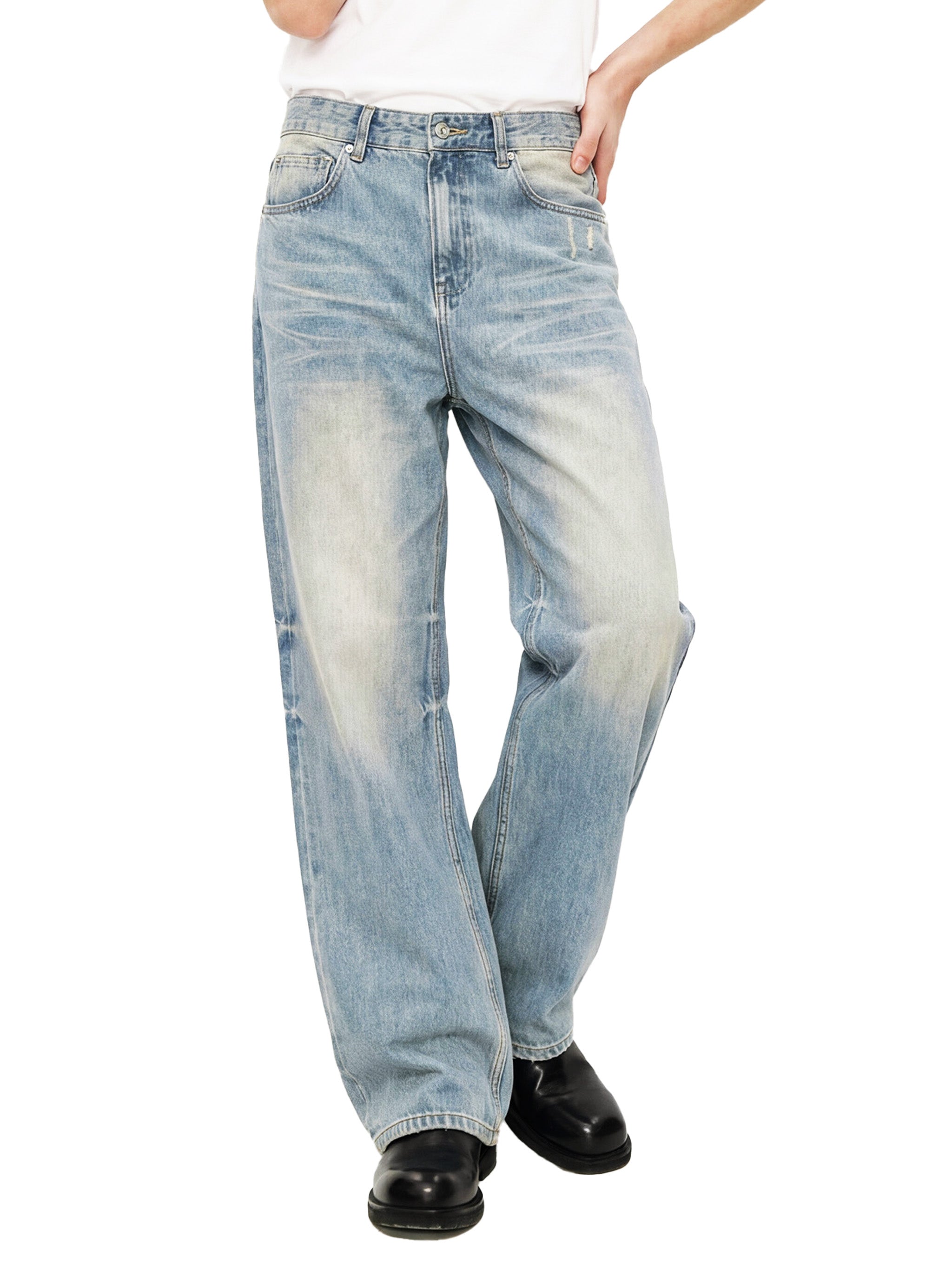 Raw Hem Denim Jeans