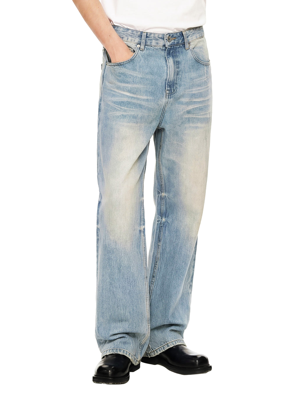 Raw Hem Denim Jeans