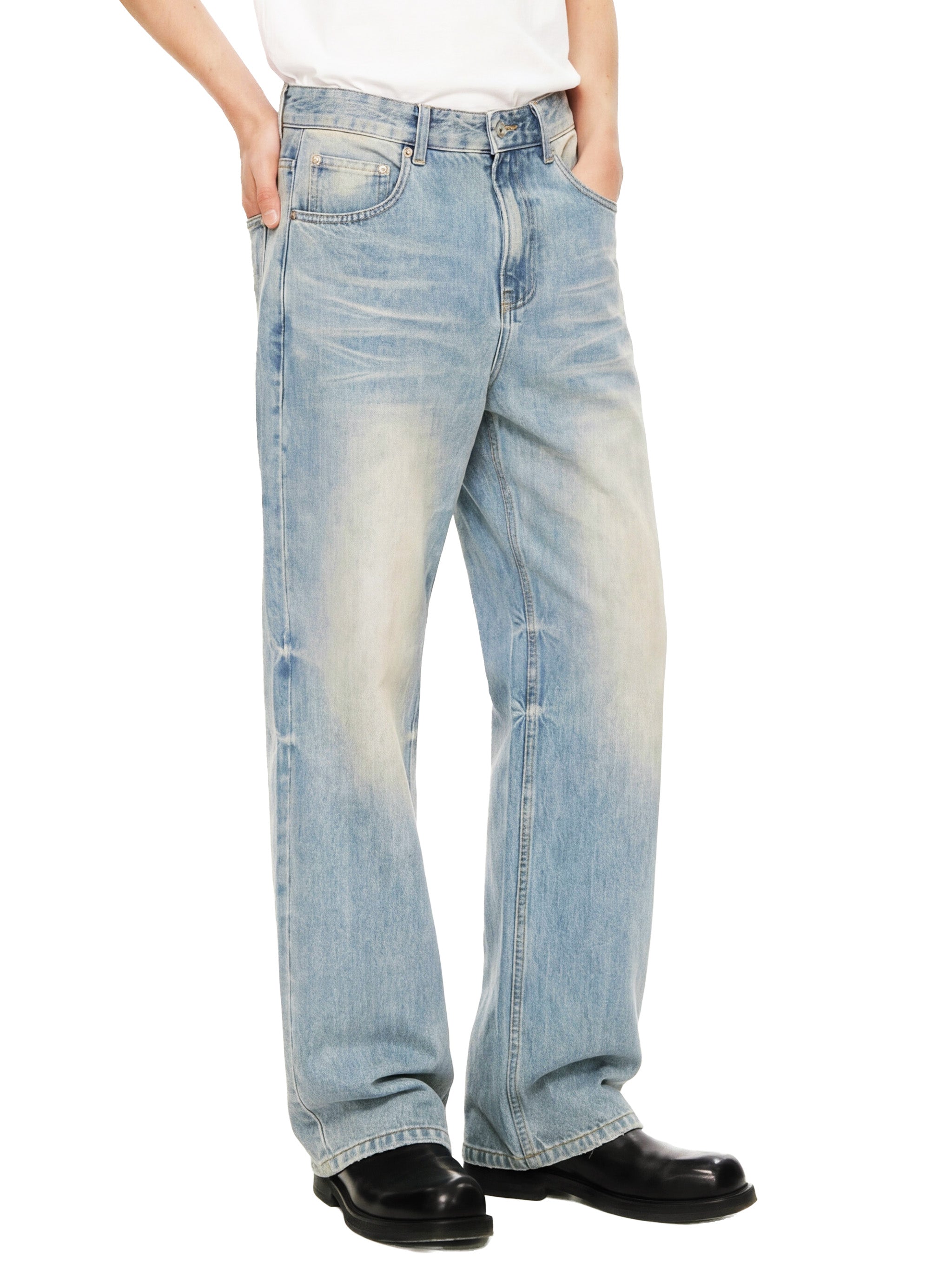 Raw Hem Denim Jeans